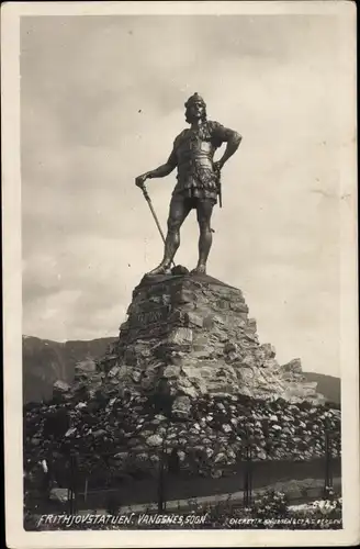 Ak Vangsnes Vik Norwegen, Frithjovsstatuen