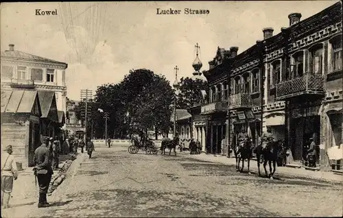 Ak Kowel Ukraine, Lucker Straße