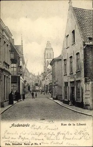 Ak Oudenaarde Audenarde Ostflandern, Rue de la Liberté