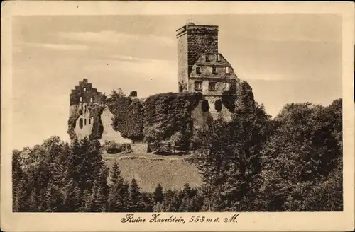 Ak Zavelstein im Schwarzwald Württemberg, Ruine