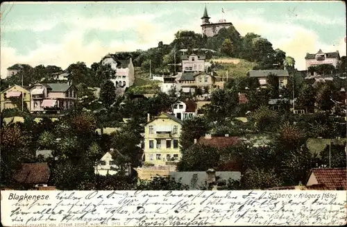 Ak Hamburg Altona Blankenese, Süllberg von Krögers Hotel aus gesehen