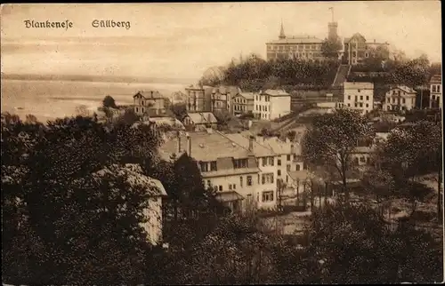 Ak Hamburg Altona Blankenese, Süllberg, Panorama