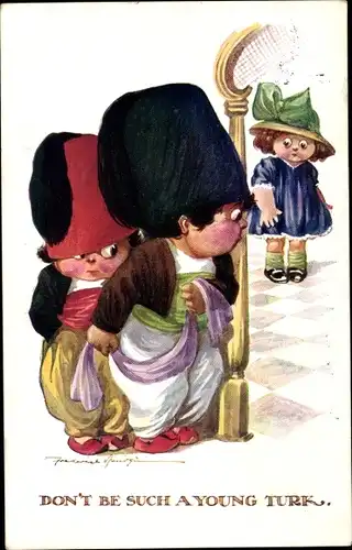 Künstler Ak Don't be such a young Turk., Entführung