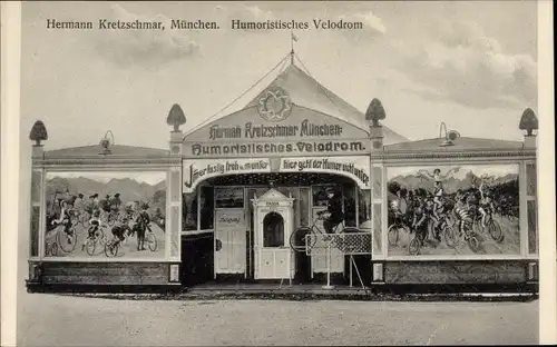 Ak München Bayern, Hermann Kretzschmar's Original Velodrom, Fahrräder