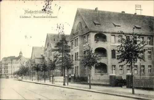 Ak Berlin Pankow Niederschönhausen, Lindenstraße, Beamtenwohnhäuser