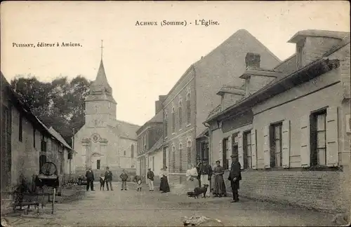 Ak Acheux Somme, L'Eglise, Kirche