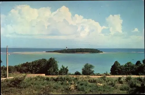 Ak Le Gosier Guadeloupe, Ilet du Gosier Le Phare, Panorama