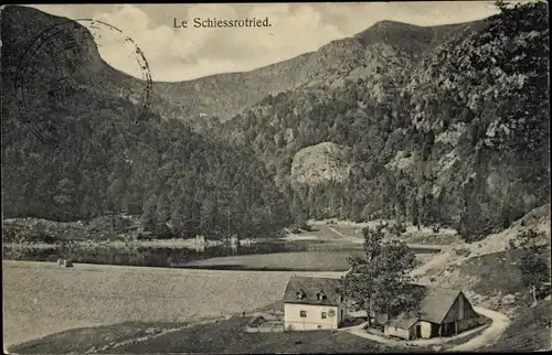 Ak Metzeral Elsass Haut Rhin, Lac du Schiessrothried, Schießrotriedweier