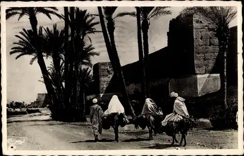 Ak Marrakesch Marokko, Les Remparts