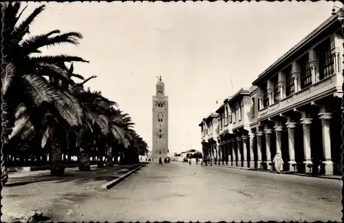 Ak Marrakesch Marokko, Avenue de la Koutoubia