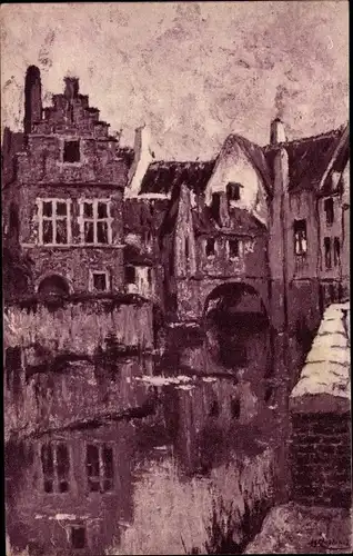 Künstler Ak Bruxelles Brüssel, Quai de la Senne, Exposition 1935
