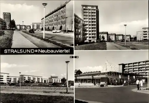 Ak Stralsund in Vorpommern, Heinrich Heine Ring, Neubauviertel Knieper