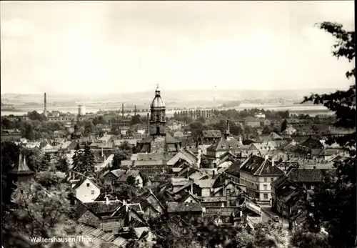 Ak Waltershausen in Thüringen, Ortsansicht, Kirche