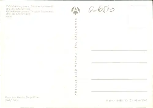 Ak Zeulenroda Thüringen, FDGB Erholungsheim, Strandbad, Fähre