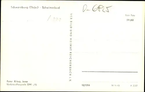 Ak Schwarzburg in Thüringen, Schwimmbad