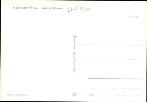 Ak Mühlhausen in Thüringen, Oberer Steinweg
