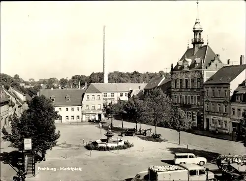 Ak Frohburg in Sachsen, Marktplatz