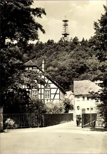 Ak Schmölln in Thüringen, Blick zum Aussichtsturm
