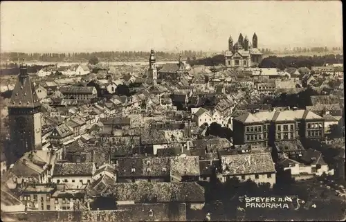 Foto Ak Speyer am Rhein, Panorama, Ortsansicht