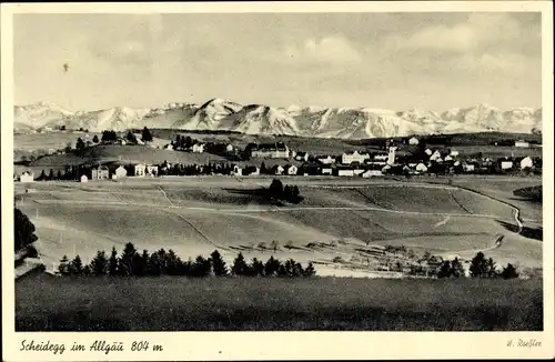 Ak Scheidegg im Allgäu Schwaben, Panorama