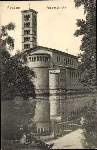 Ak Potsdam in Brandenburg, Friedenskirche, Außenansicht