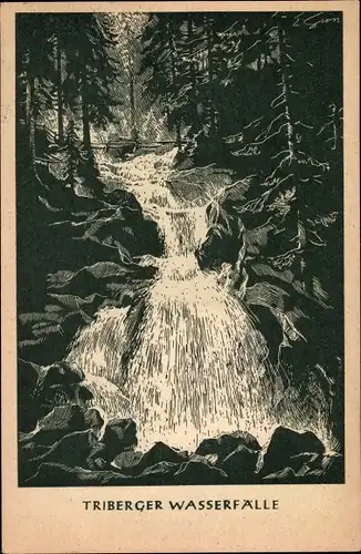 Ak Triberg im Schwarzwald, Wasserfälle