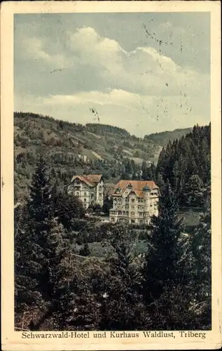 Ak Triberg im Schwarzwald, Schwarzwald Hotel und Kurhaus Waldlust, Außenansicht