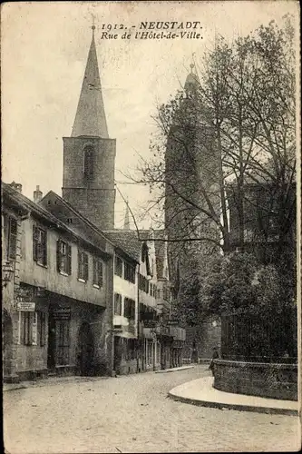 Ak Neustadt an der Weinstraße, Rue de l Hotel de Ville