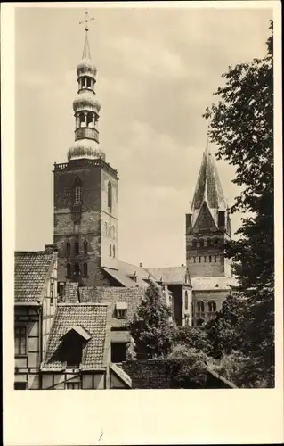 Foto Ak Soest in Westfalen, Rathaus und Dom