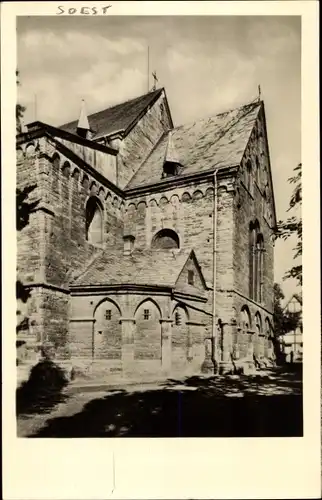 Foto Ak Soest in Westfalen, Dom, Außenansicht