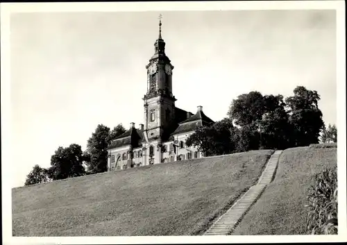 Ak Birnau Uhldingen Mühlhofen am Bodensee, Zisterzienserpropstei, erbaut 1746-1950, Außenansicht