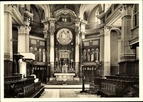 Ak Beuron an der Donau Württemberg, Erzabtei, Chor der Kirche, Altar