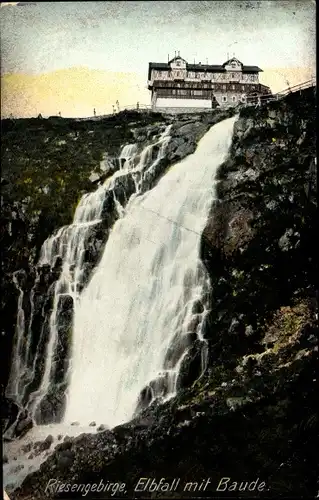 Ak Spindleruv Mlýn Spindlermühle Riesengebirge Region Königgrätz, Elbfall, Baude