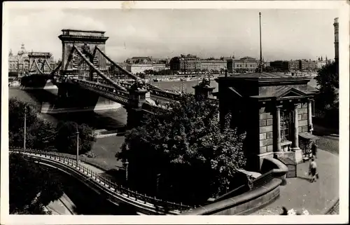 Ak Budapest Ungarn, Kettenbrücke