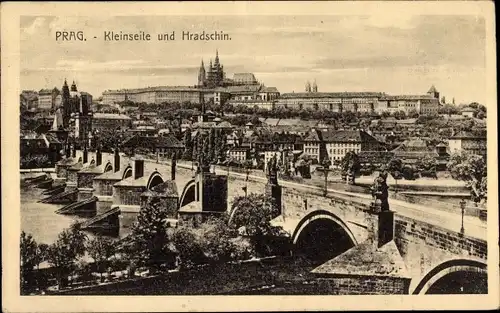 Ak Praha Prag Tschechien, Kleinseite und Hradčany Hradschin