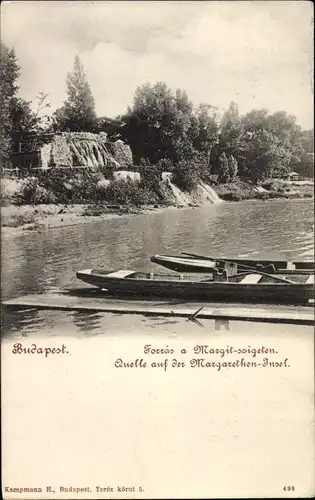 Ak Budapest Ungarn, Quelle auf der Margarethen-Insel