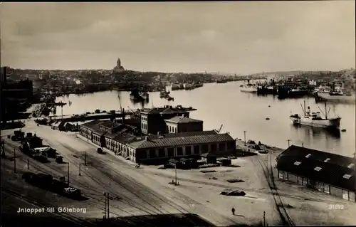 Ak Göteborg Schweden, Inloppet, Teilansicht