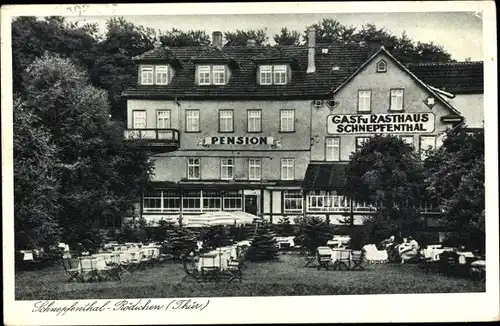 Ak Rödichen Schnepfenthal Waltershausen in Thüringen, Gast- und Rasthaus, Außenansicht