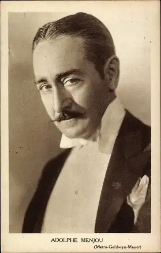 Ak Schauspieler Adolphe Menjou, Portrait