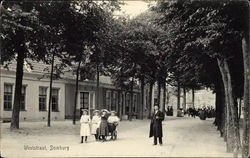 Ak Domburg Veere Zeeland Niederlande, Weststraat
