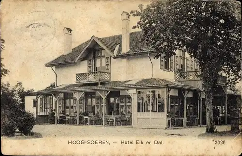 Ak Hoog Soeren Gelderland Niederlande, Hotel Elk en Dal