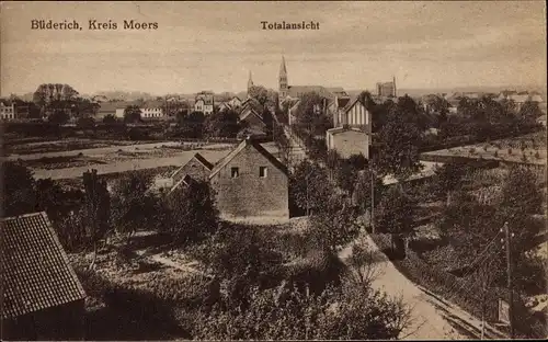 Ak Büderich Wesel am Niederrhein, Totalansicht