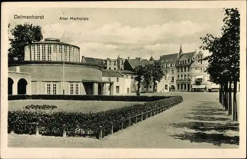 Ak Delmenhorst in Oldenburg, Alter Marktplatz