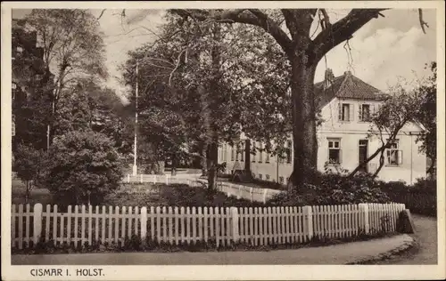 Ak Cismar Grömitz in Holstein, Ortsansicht, Zaun, Haus