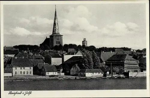 Ak Neustadt in Holstein, Stadtansicht, Kirche, Hotel Seeburg