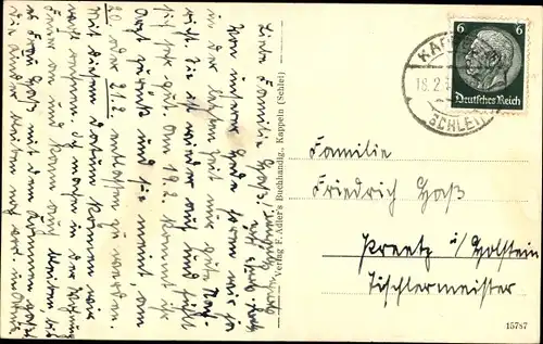 Ak Kappeln an der Schlei, Freitreppen