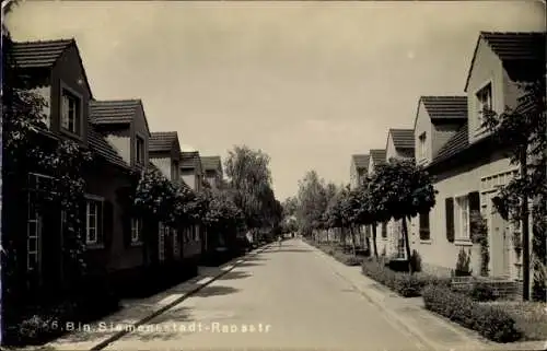 Foto Ak Berlin Spandau Siemensstadt, Rapsstraße