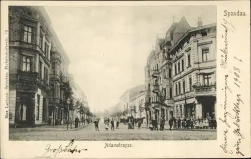 Ak Berlin Spandau, Adamstraße