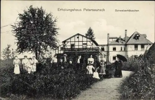 Ak Petersaurach in Mittelfranken Bayern, Erholungshaus, Schweizerhäuschen