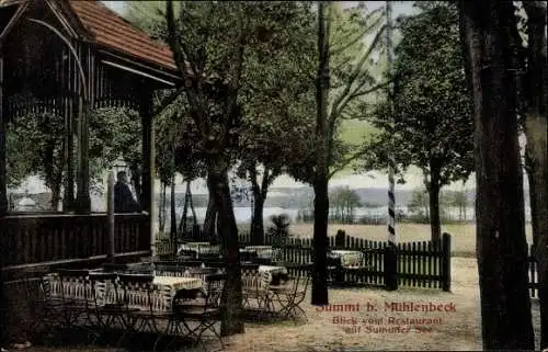 Ak Summt Mühlenbecker Land Barnim, Restaurant Summter See